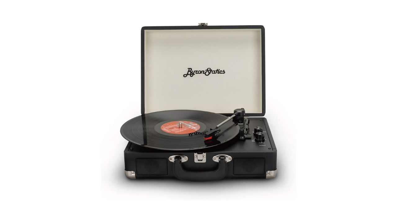 ByronStatics Vinyl Record Player 601BT-Black - The ByronStatics
